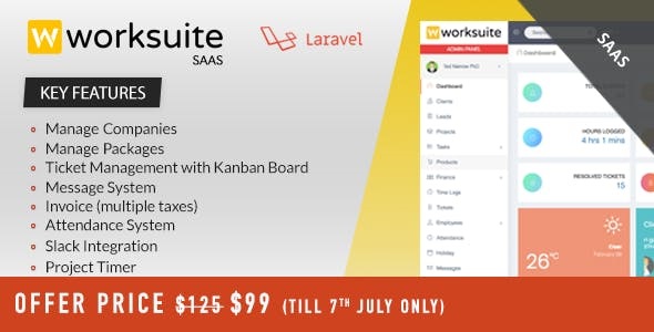 Worksuite Saas v5.5.0 v5.3.61 + v5.3.81 + v5.2.9 + v5.2.8.1 v5.3.54 + Addons [Activated]