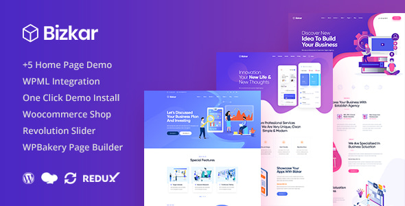 Bizkar (v1.0.9) 创意机构 WordPress 主题