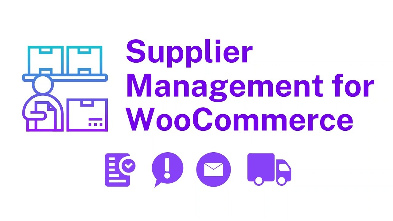 Supplier Management for Woocommerce v1.2.1