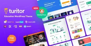 Turitor v1.5.0 LMS & Education WordPress Theme LMS 和教育 WordPress 主题