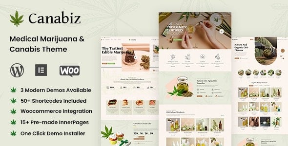 Canabiz v1.0.5 Weed Medical Marijuana, Cannabis Shop Theme