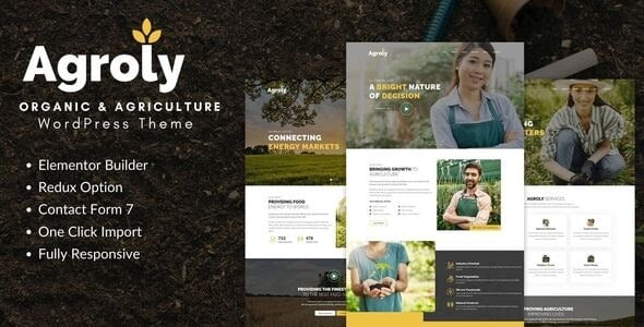 Agroly - 有机和农业食品 WordPress 主题 1.0