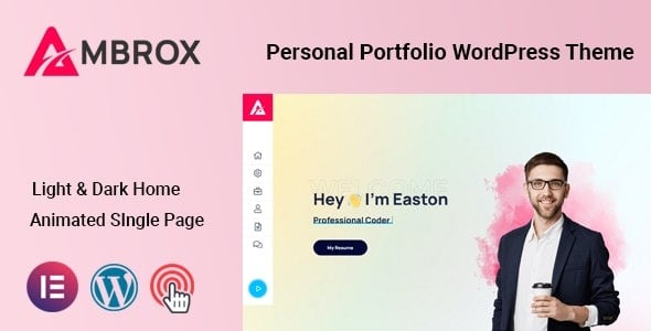 Ambrox (v1.0.2) Personal Portfolio WordPress Theme