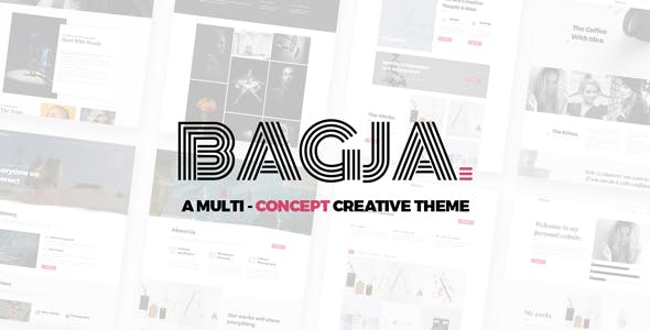 Bagja - 响应式多概念及单页作品集主题 1.2.8