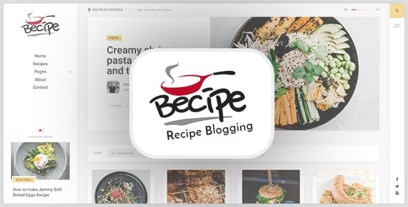 Becipe-食谱博客 WordPress 主题 1.6