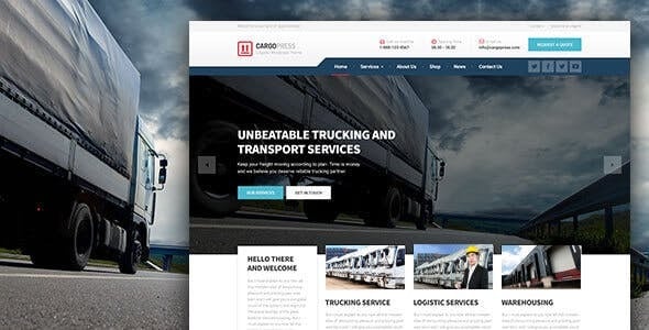 CargoPress - 适用于物流、仓库和运输网站的 WordPress 主题 1.13.0