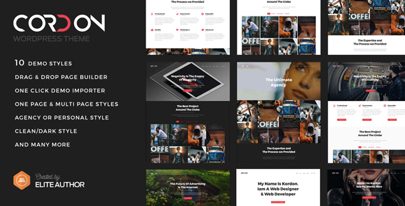 Cordon 1.1.4 – Responsive One Page Theme