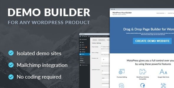 Demo Builder for any WordPress Product 1.7.6 适用于任何 WordPress 产品的演示生成器