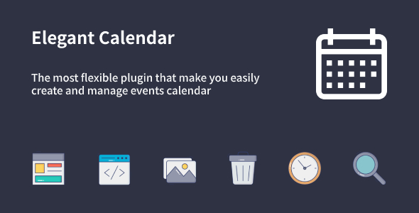 Elegant Calendar v1.1.0 WordPress Events Calendar Plugin
