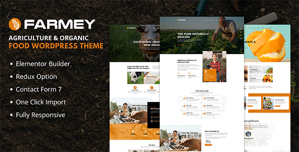 Farmey (v1.0) Agriculture WordPress Theme
