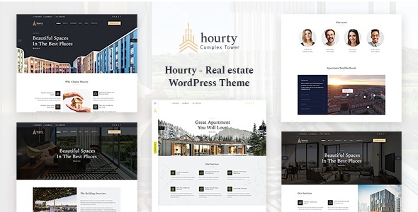 Hourty v1.2.3 Real Estate Classify WordPress Theme