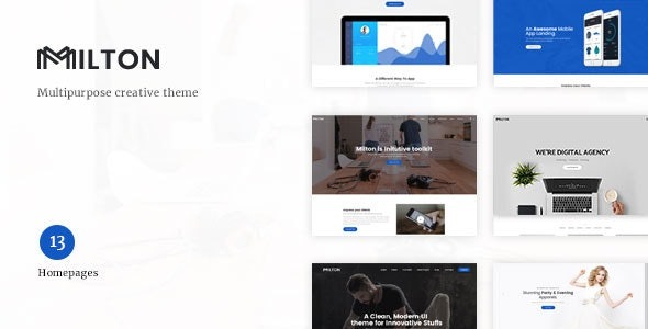 Milton (v1.2.3) Multipurpose Creative WordPress Theme