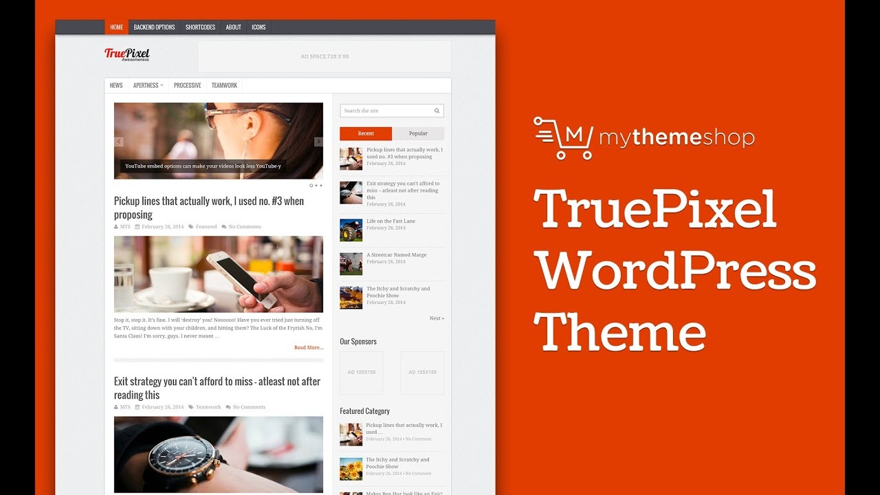 MyThemeShop TruePixel (v4.2.3) WordPress Theme