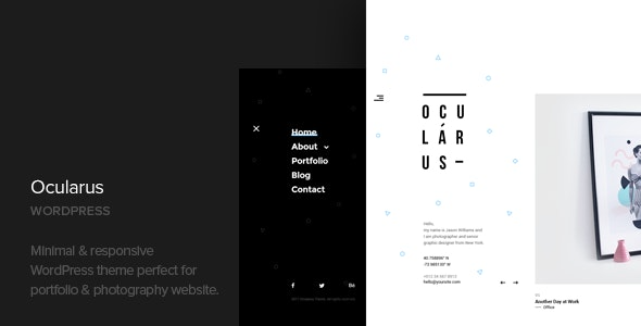 Ocularus - 极简摄影 WordPress 主题 1.7