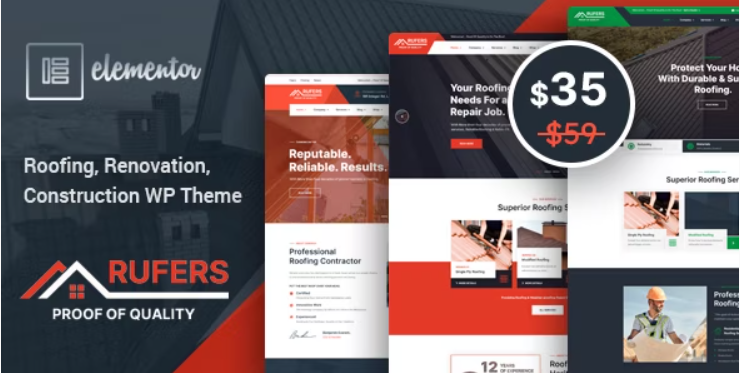 Rufers - 装修服务 WordPress 主题 1.5
