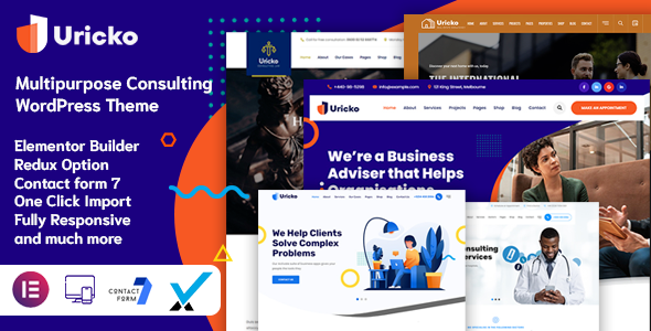 Uricko v1.0 Multipurpose Consulting WordPress