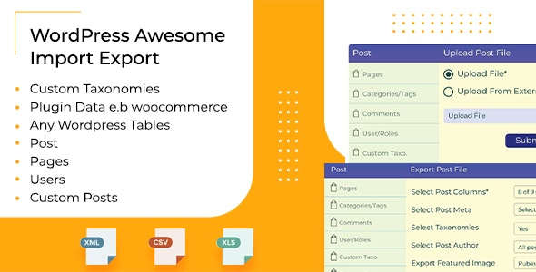 WordPress Awesome Import & Export Plugin (v4.1.1)
