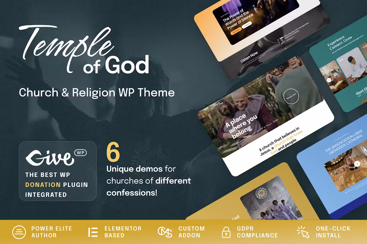 Temple of God (v1.1.0) Religion and Church WordPress Theme