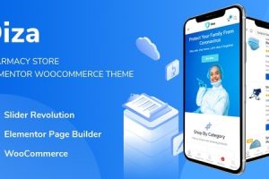 Diza (v1.3.5) Pharmacy Store Elementor Woo Theme