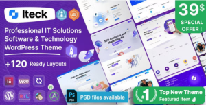 Iteck (v1.1.5) Software & Technology WordPress Theme