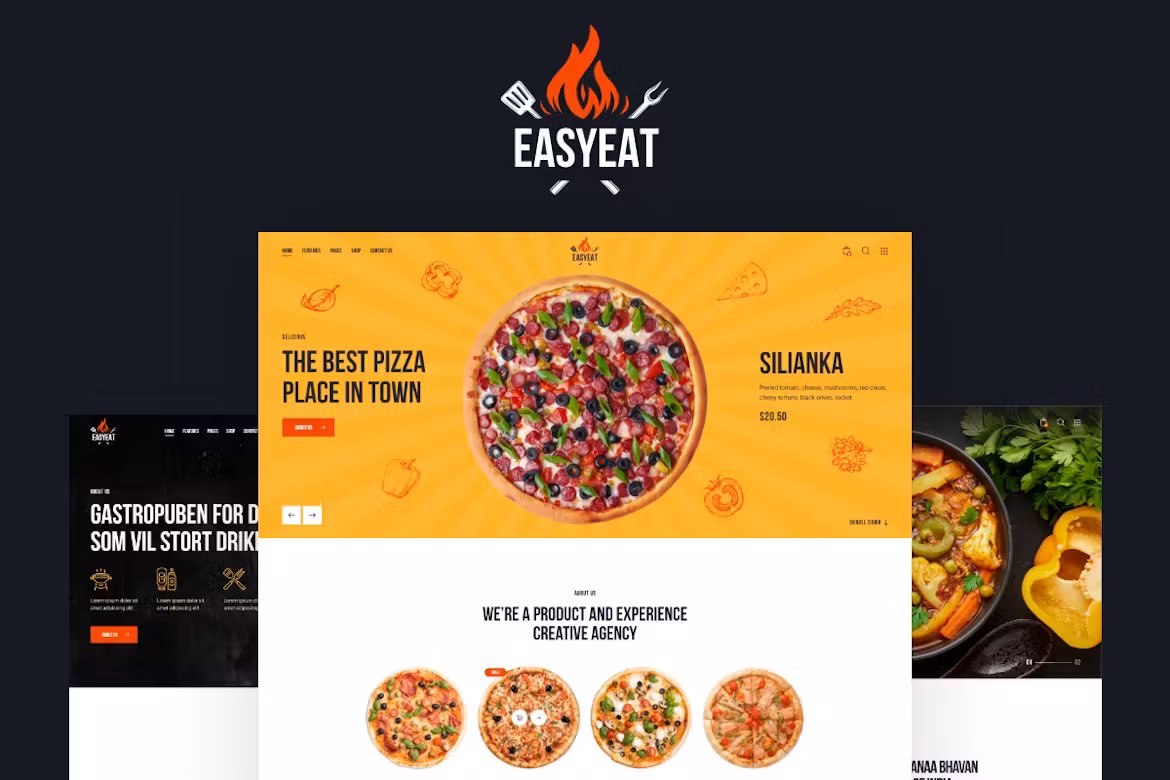 EasyEat (v1.6.0) Street Food Restaurant WordPress Theme [Activated]