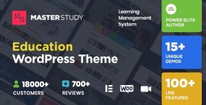 Masterstudy (v4.8.82) Education WordPress Theme [Activated]