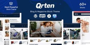Qrten - 基于区块的 WordPress 博客和杂志主题 1.0.3