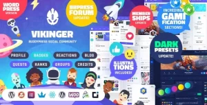 Vikinger (v1.9.22) BuddyPress and GamiPress Social Community