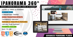 iPanorama 360° (v1.8.7) Virtual Tour Builder for WordPress