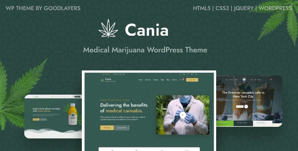 Cania v1.0.3 Marijuana Medical WordPress