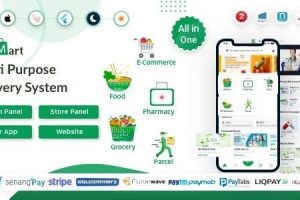 6amMart 22.10 - 多供应商食品、杂货、电子商务、包裹、药房配送应用程序，带有管理和网站