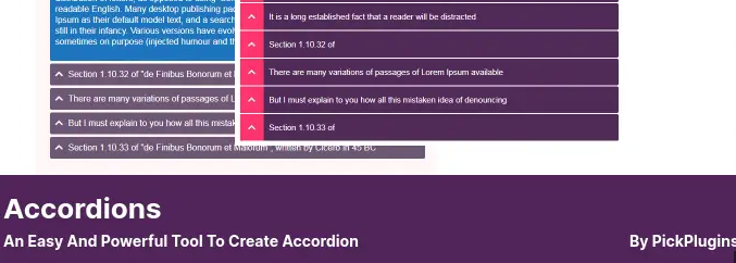 Accordions Pro v.1.0.7 [PickPlugins]