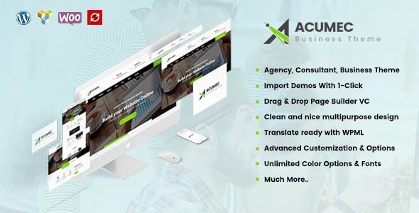 Acumec v1.6 Business Multipurpose WordPress Theme
