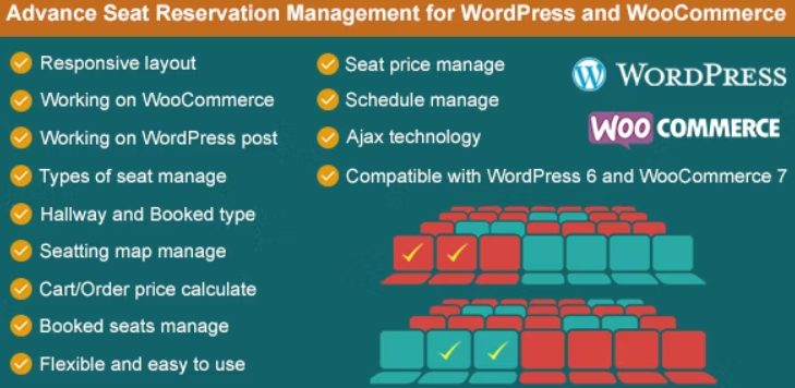 Advance Seat Reservation Management for WooCommerce v3.1