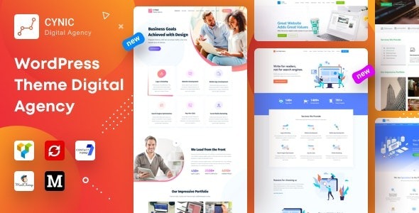 Agency Cynic (v1.16.3) Digital Agency, Startup Agency, Creative Agency WordPress Theme