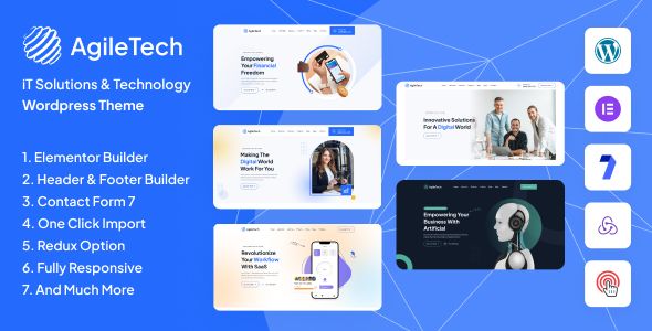 Agiletech v1.0.6 IT Solutions Service WordPress Theme