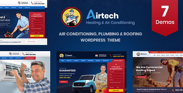 Airtech (v3.5) Plumber HVAC and Repair theme [Activated]