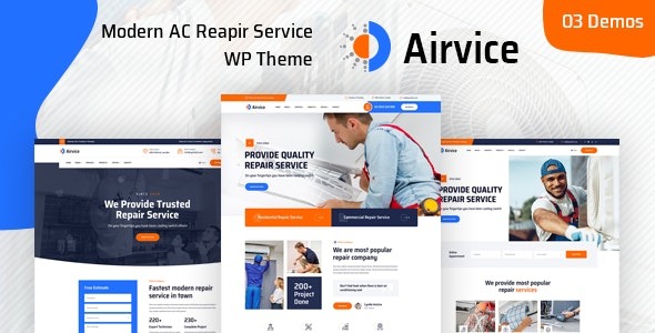 Airvice v1.1.6 – AC Repair Services WordPress Theme