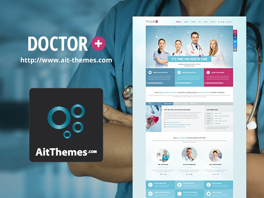 Ait Doctor+ (v2.0.6) WordPress Theme