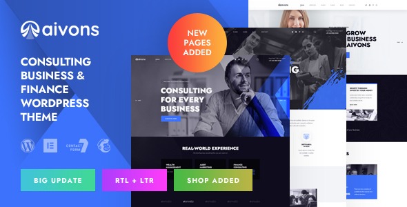 Aivons (v1.2.1) Business Consulting WordPress Theme