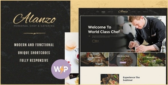 [Activated] Alanzo (v1.1.0) Personal Chef & Catering WordPress Theme