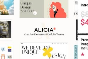 Alicia (v1.1) Elementor Portfolio Theme (Activated)