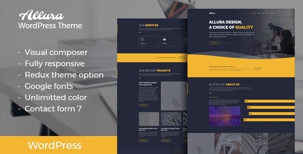 Allura v2.0 Portfolio WordPress Theme