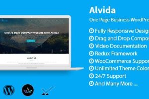 Alvida v1.3 One Page Business WordPress Theme