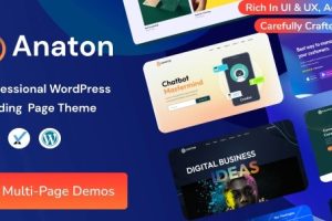 Anaton (v1.5) SaaS Landing Page WordPress Theme
