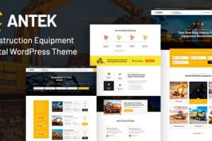 Antek v3.2 Construction Equipment Rentals WordPress Theme