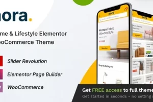 Aora (v1.3.5) Home & Lifestyle Elementor WooCommerce Theme