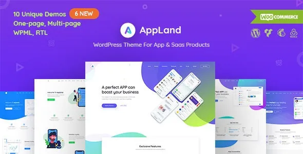 AppLand – WordPress Theme For App & Saas Products v2.9.6 [Activated]