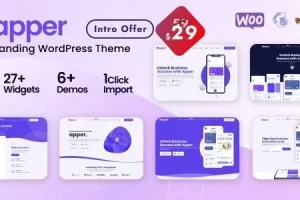 Apper (v2.0.15) App Landing Page Multi-concept WordPress Theme