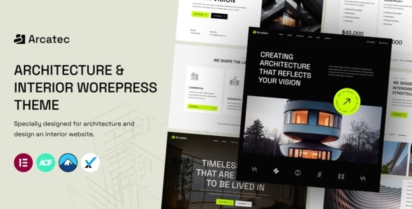 Arcatec v1.0.1 Architecture and Interior WordPress Theme